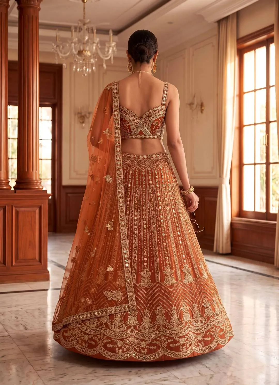 DKT 5190 Butterfly Net With Embroidery Work Wedding Lehenga Choli Wholesale Surat