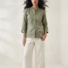 Shiv 1082 Linen Cotton Kodi Work Fancy Short Kurti Wholesale Supplier
