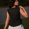 Shiv 1087 Geometric Dotted Line Short Top Wholesale Supplier