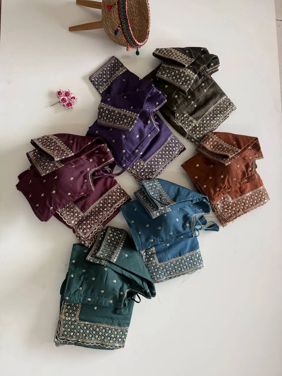 MHV Antima Soft Georgette Silk With Embroidery Work Saree Wholesale