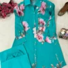 Latest C585 249 Butter Silk Printed Co Ord Set Wholesale Supplier 2026