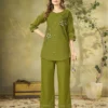 Beautiful Lila 162 Pure Cotton With Embroidery Work Co Ord Set Wholesale Supplier 2026