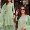 Beautiful Poonam P 78 A To D Mul Chanderi Beads Work Kurti With Bottom Dupatta Wholesale 2026
