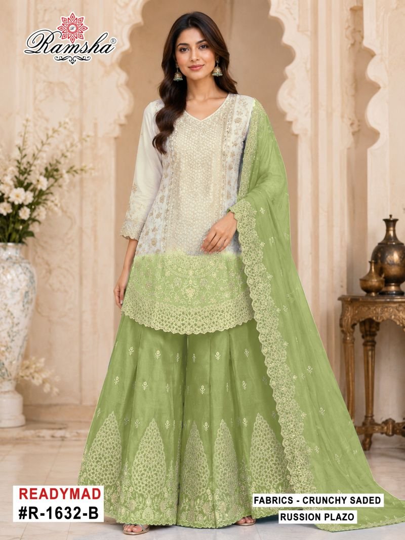 Stylish Ramsha R 1632 A To D Crunchy Shaded Embroidered Salwar Kameez Wholesale 2026