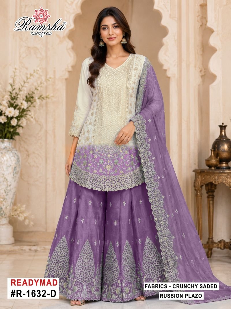 Stylish Ramsha R 1632 A To D Crunchy Shaded Embroidered Salwar Kameez Wholesale 2026