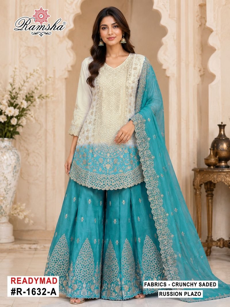 Stylish Ramsha R 1632 A To D Crunchy Shaded Embroidered Salwar Kameez Wholesale 2026