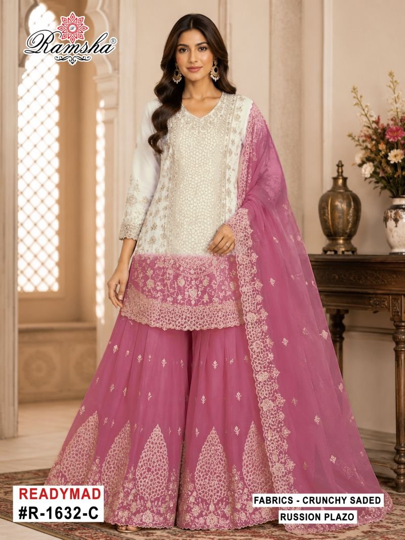 Stylish Ramsha R 1632 A To D Crunchy Shaded Embroidered Salwar Kameez Wholesale 2026
