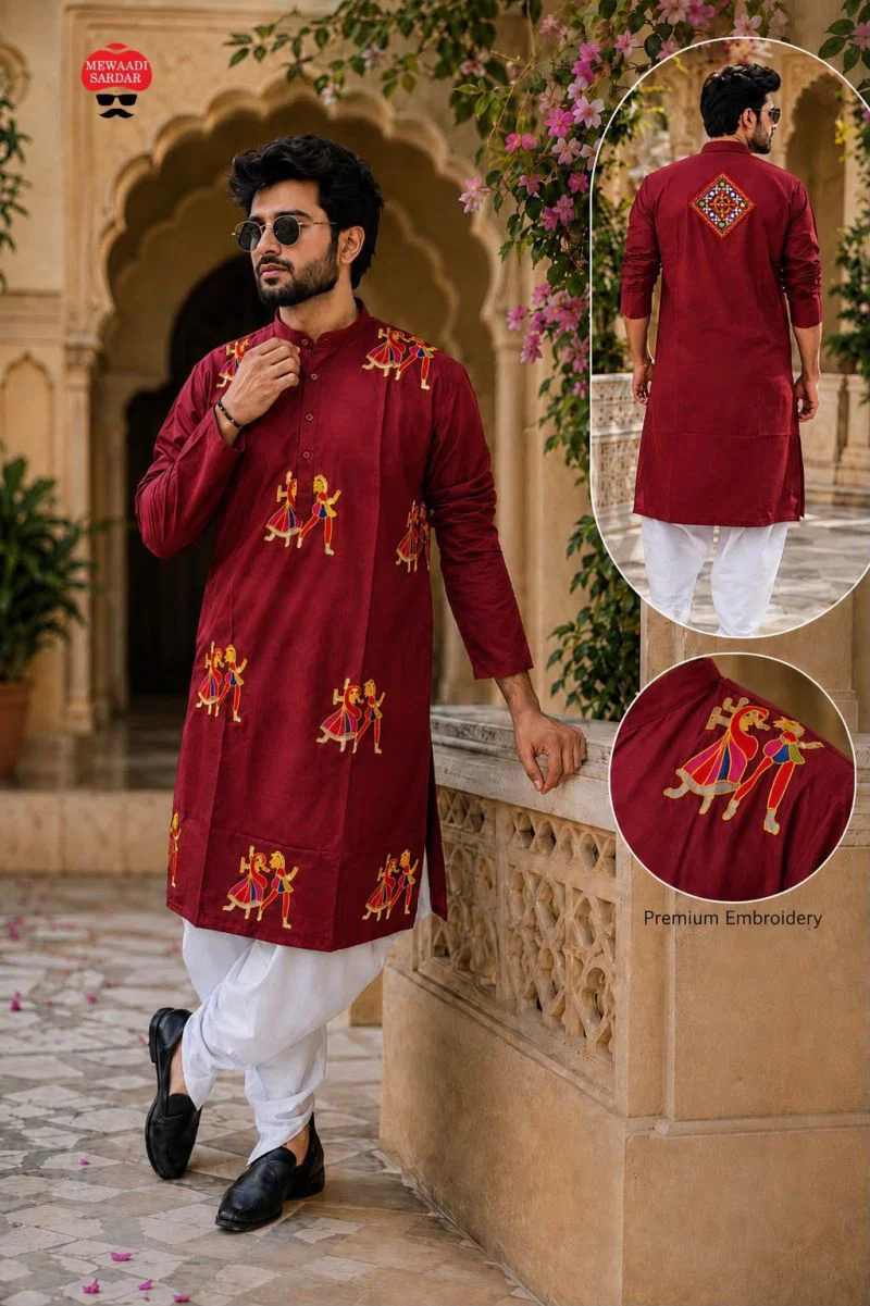 Rangoli Vol 1 Flex Cotton Embroidered Navratri Kurta With Dhoti Collection Wholesale