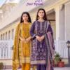 Riaz Arts Abu Rehan Vol 2 Cambric Cotton Print Panel Embroidered Dress Material Wholesale