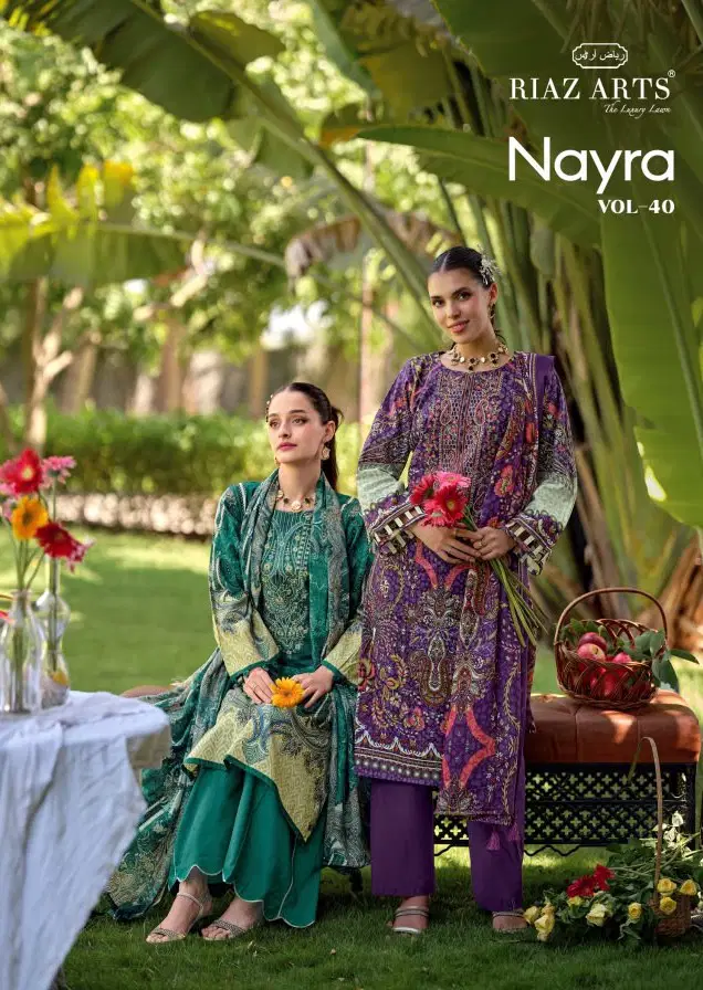 Riaz Arts Nayra Vol 40 Cotton Digital Printed Dress Material Wholesale