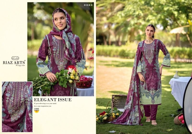 Riaz Arts Nayra Vol 40 Cotton Digital Printed Dress Material Wholesale