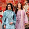 Romani Needle Wonder Vol 15 Cotton Embroidered Dress Material Wholesale