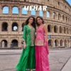 Sayuri Mehar Simar Silk Embroidered Kurti With Sharara Dupatta Collection Wholesale