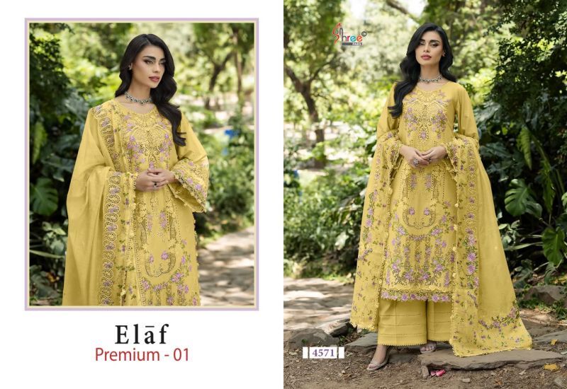 Latest Shree Elaf Premium Vol 1 Kota Doriya Dupatta Cotton Embroidered Salwar Kameez Wholesale 2026