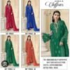 Stylish Shree Sf 5561 A To D Chiffon Heavy Embroidered Salwar Kameez Collection Wholesale 2026