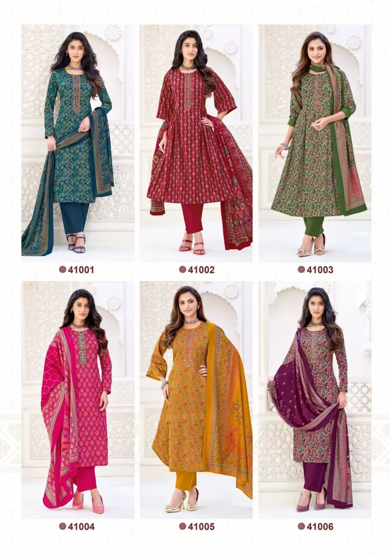 Suryajyoti Kalki Vol 41 Jam Satin Printed Dress Material Collection Wholesale