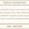 Vinay Kuleesh Alankar Gold Silk Embroidered Salwar Kameez Wholesale