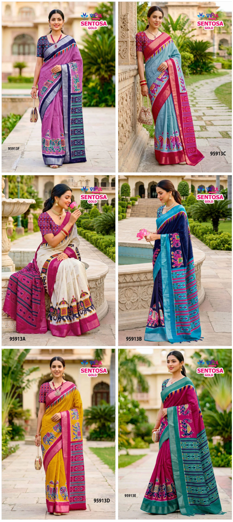 Beautiful Vipul Sentosa Gold Vol 1 Soft Silk Printed Saree Collection Wholesale 2026