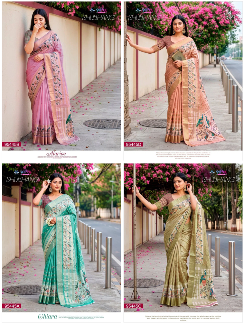 Latest Vipul Shubhangi Vol 4 Soft Silk Printed Saree Collection Wholesale 2026
