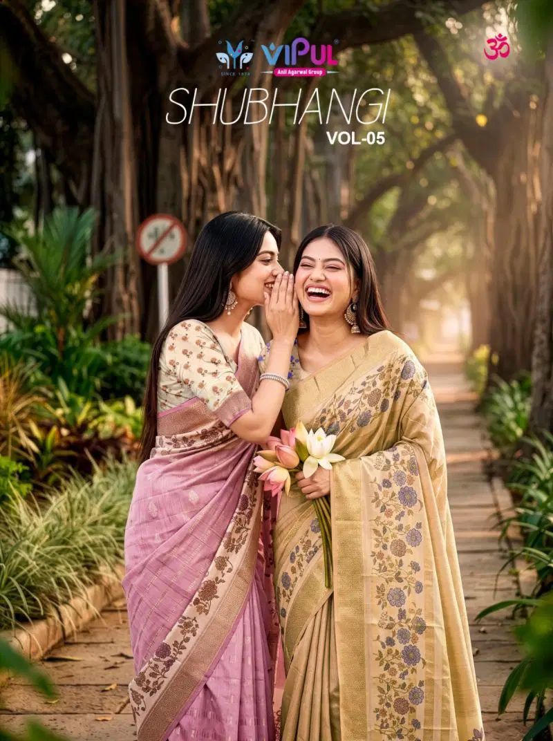 Vipul Shubhangi Vol 5 Soft Silk Printed Saree Collection Wholesale