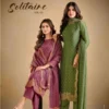Vipul Solitaire Vol 3 Catonic Gold Windy Beads Work Salwar Kameez Wholesale