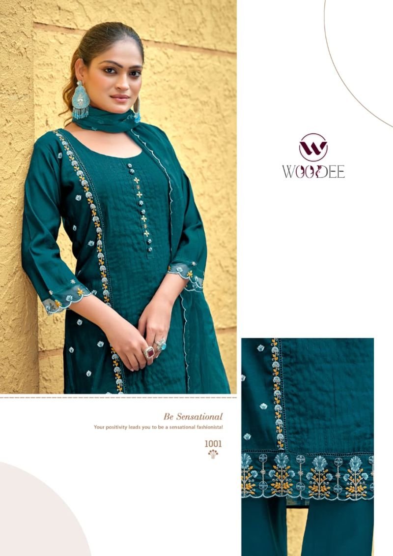 Buy Woodee Womika Vol 2 Viscose Roman Silk Kurti With Bottom Dupatta Wholesale 2026