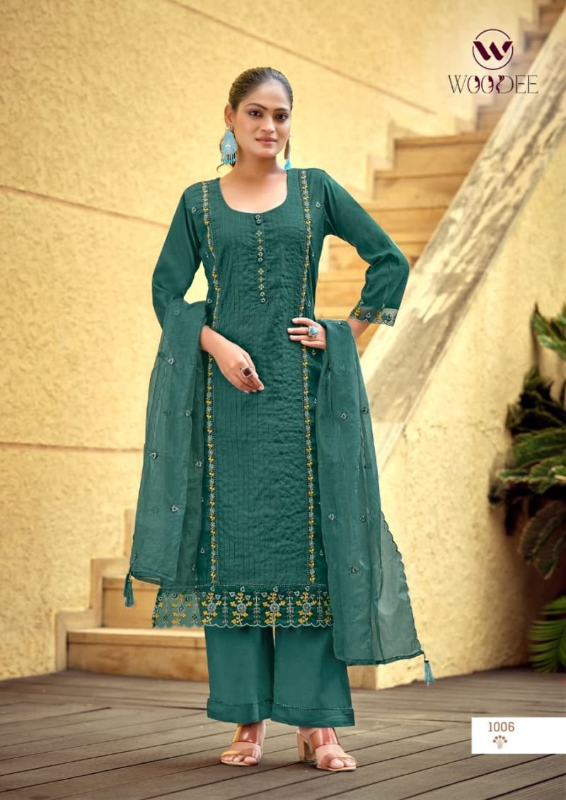 Buy Woodee Womika Vol 2 Viscose Roman Silk Kurti With Bottom Dupatta Wholesale 2026