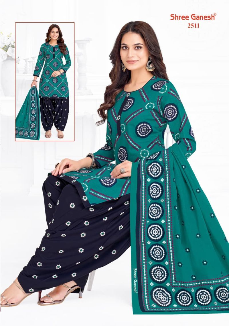 Shree Ganesh Bandhani Vol 5 Readymade Cotton Patiyala Suit Wholesale