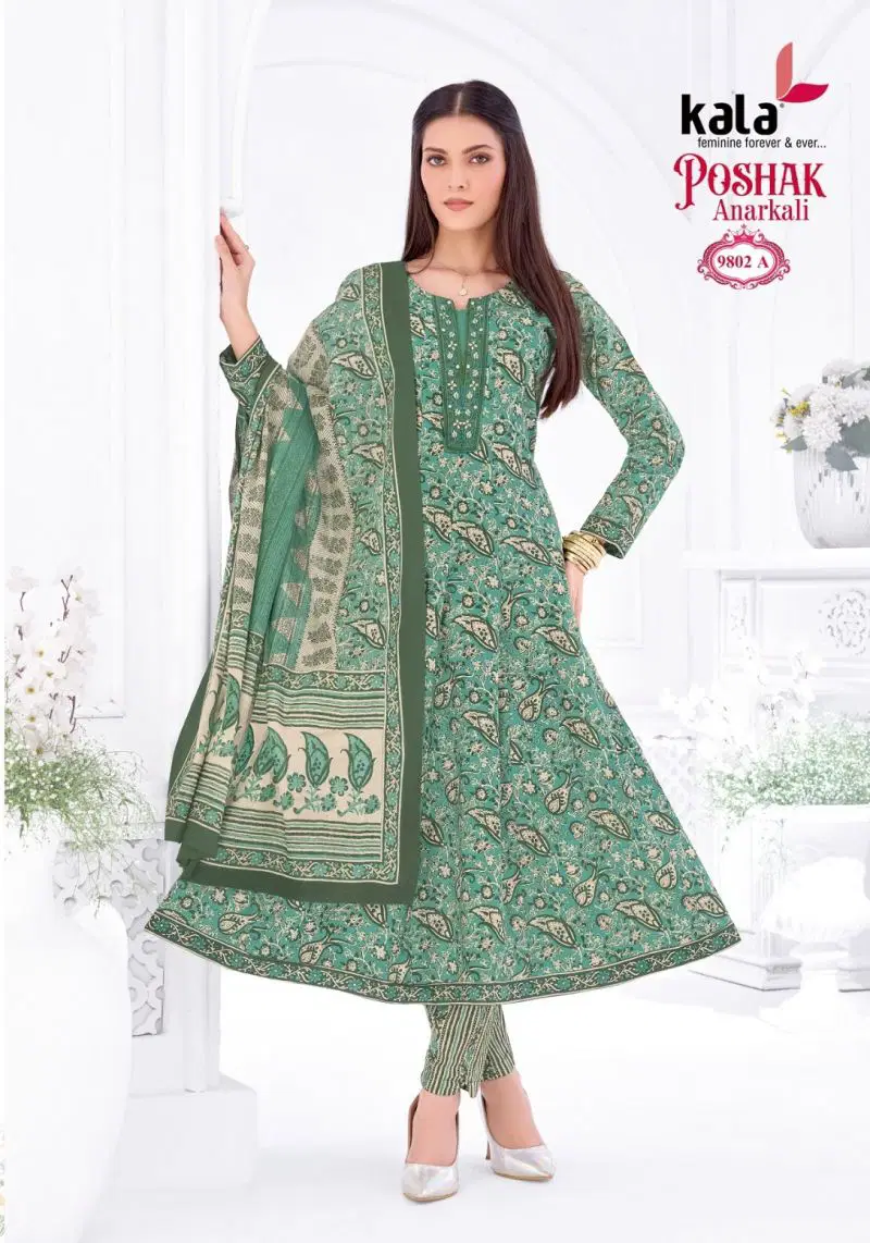 Kala Poshak Vol 5 Readymade Cotton Anarkali Kurti Set Wholesale