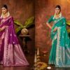 Bunawat Masru Satan Vol 3 Satin Silk Sangam Prints Saree Collection Wholesale