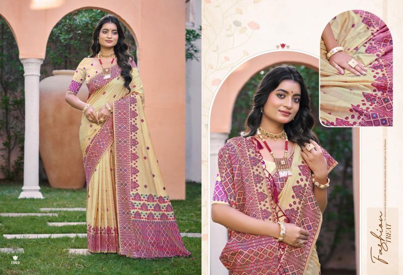Bunawat Anubhavika Assam Silk Sangam Printed Saree Collection Wholesale