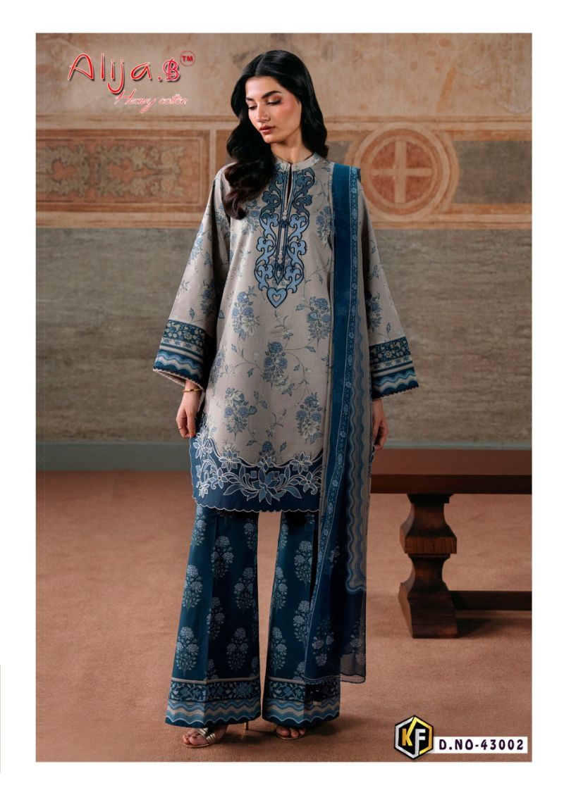 Keval Alija B Vol 43 Lawn Cotton Printed Karachi Dress Material Wholesale