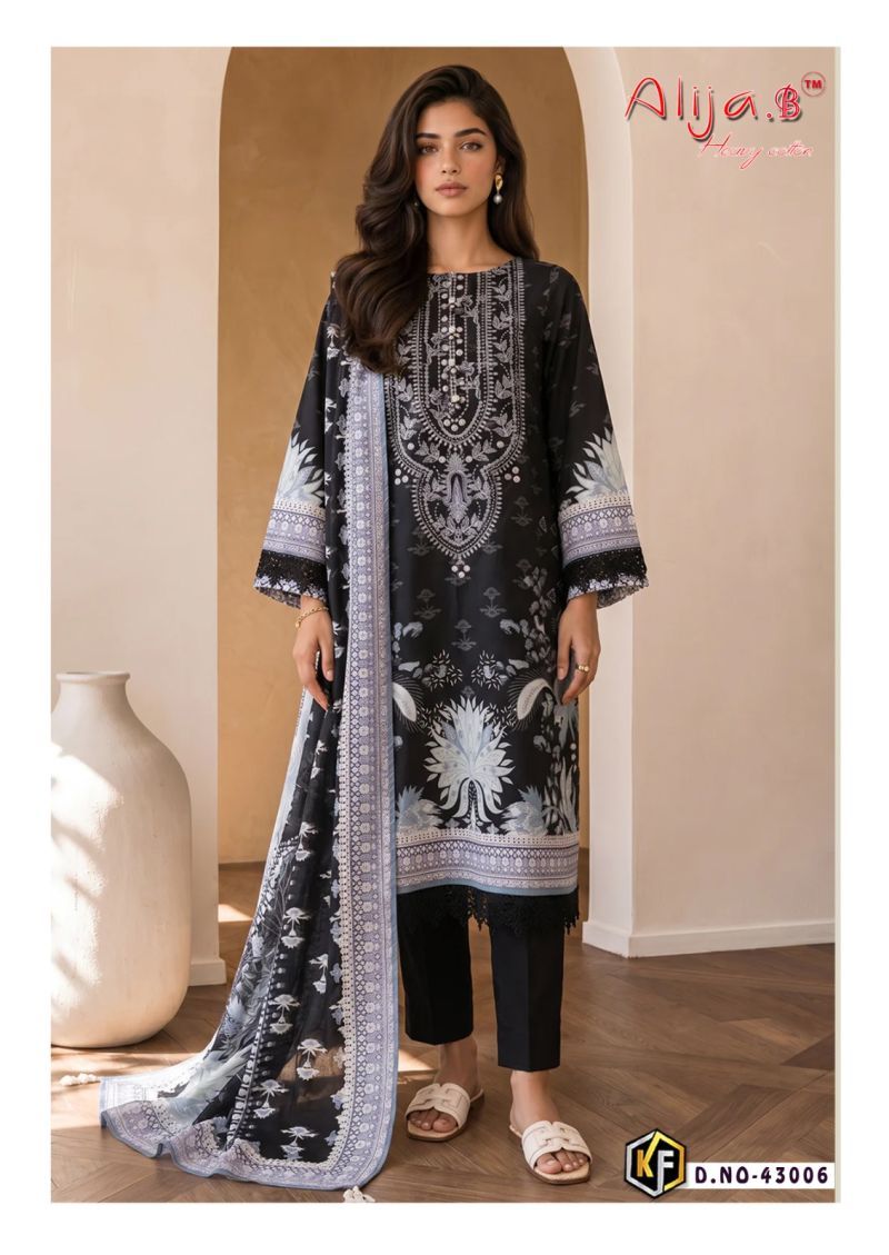 Keval Alija B Vol 43 Lawn Cotton Printed Karachi Dress Material Wholesale