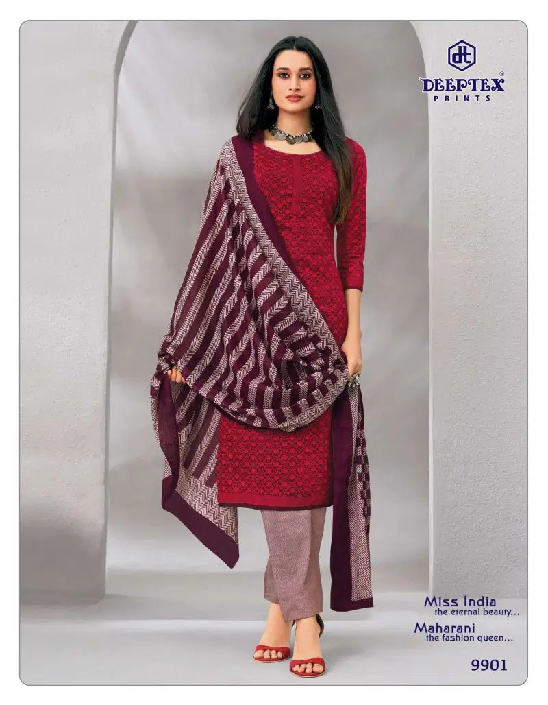 Deeptex Miss India Vol 99 Cotton Printed Dress Material Collection Wholesale