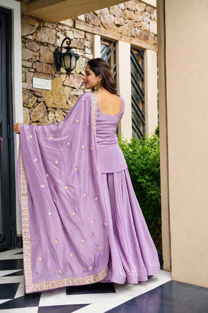 Beautiful STD 6134 Heavy diamond Silk With Sequins Zari & Thread work Sarara Wholesale Surat 2026