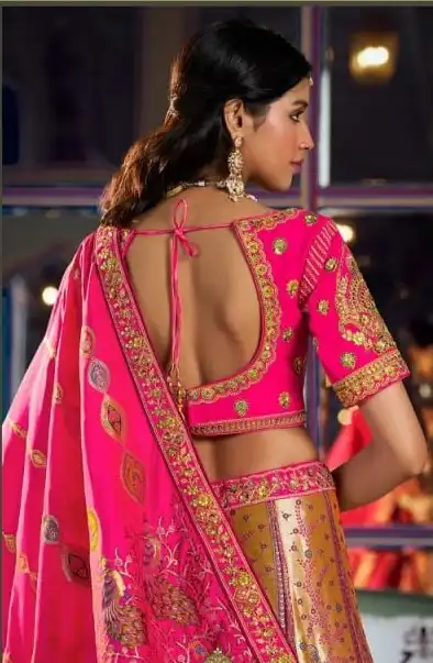 Vrindavan Vol 73 Banarasi Silk With Embroidery Stone & Zari Work Bridal Lehenga Choli Wholesale Surat