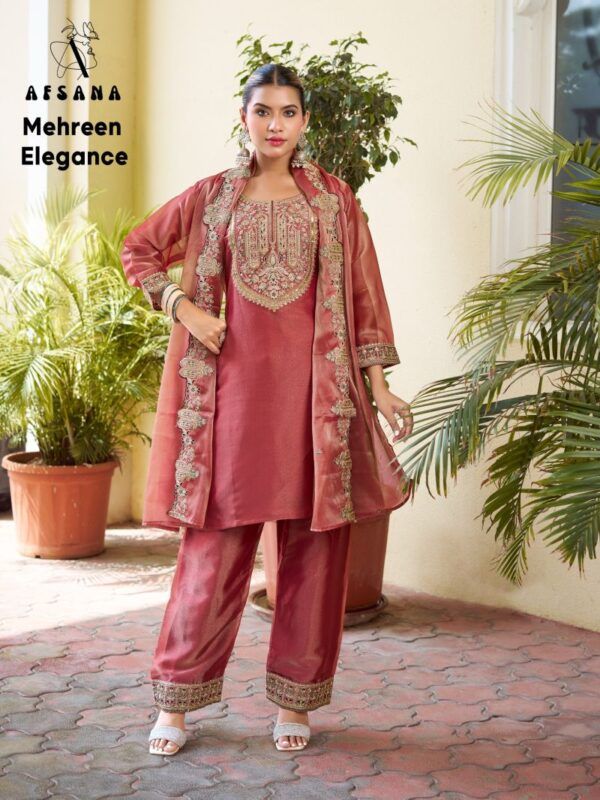 Latest Afsana Mehreen Elegance Gabana Silk Embroidered Thread Work Salwar Kameez Wholesale 2026