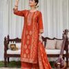 Alok Sargun Edition 8 Viscose Maslin Jacquard Hand Work Dress Material Wholesale