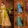 Bunawat Masru Satan Vol 3 Satin Silk Sangam Prints Saree Collection Wholesale