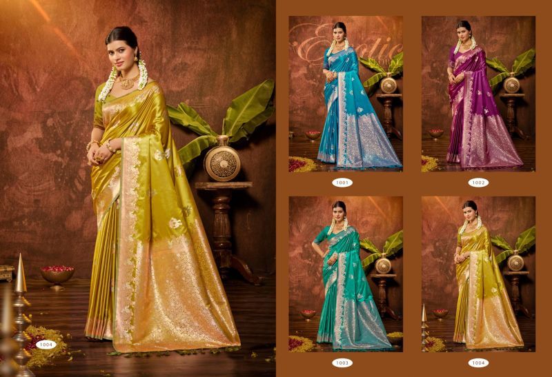 Bunawat Masru Satan Vol 3 Satin Silk Sangam Prints Saree Collection Wholesale