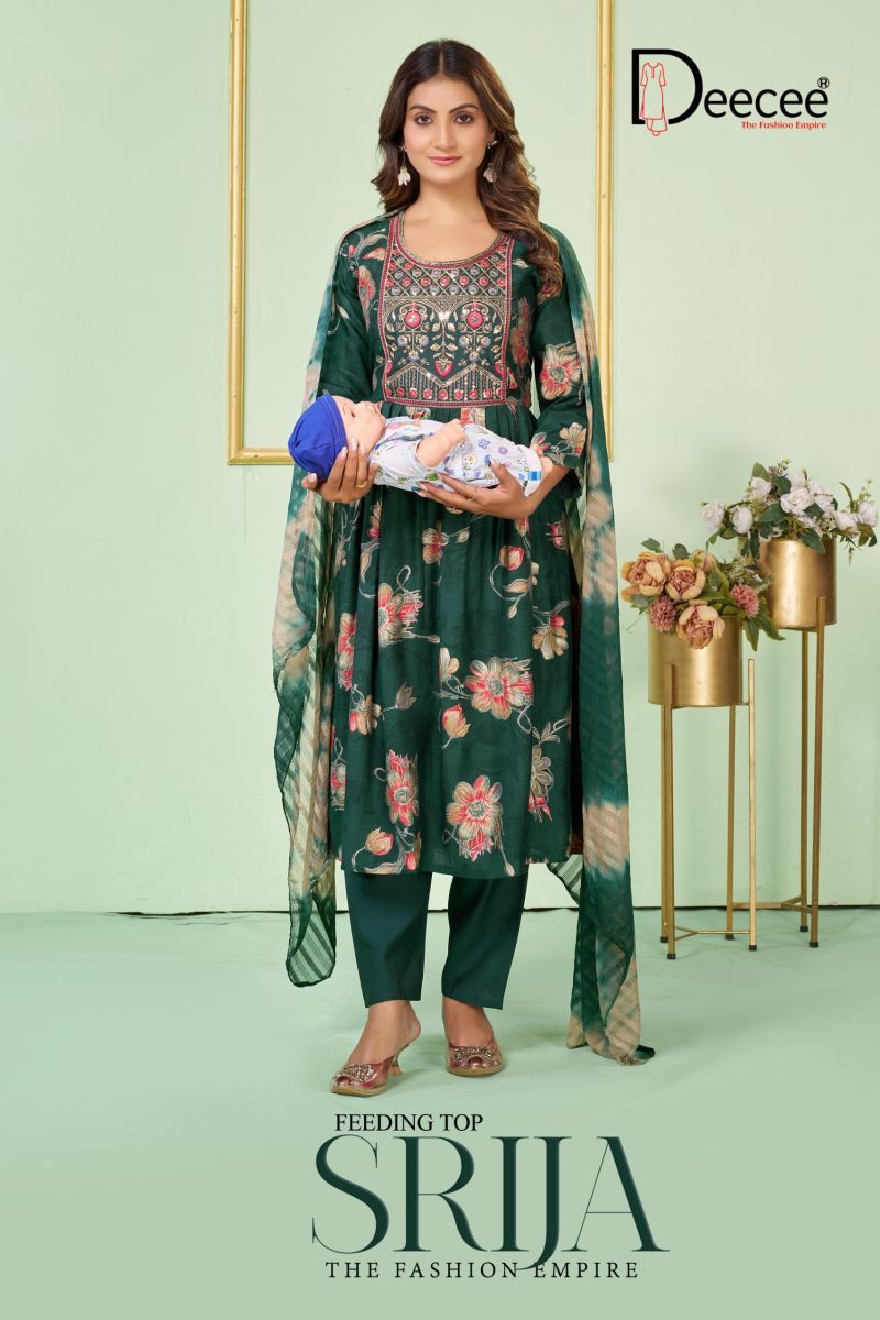 Deecee Srija Vol 2 Vatican Foil Print Sequence Work Kurti With Bottom Dupatta Wholesale
