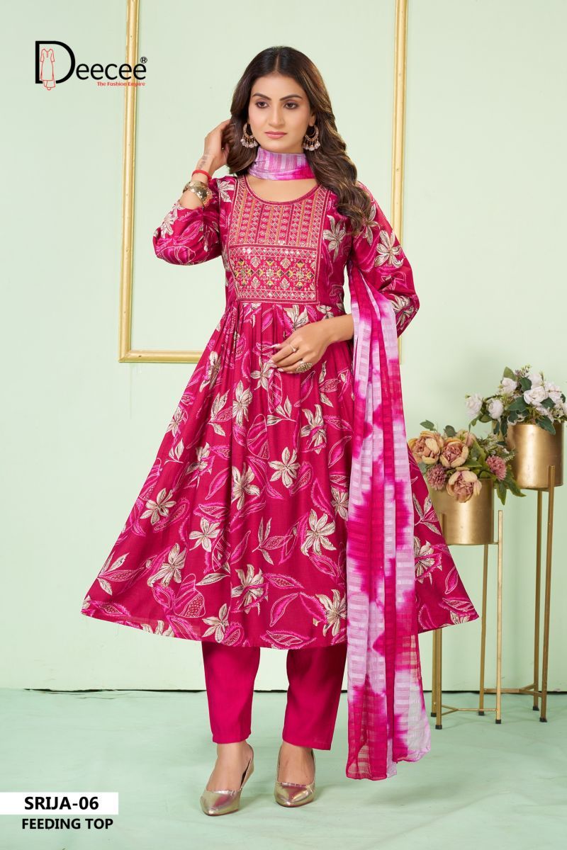 Beautiful Deecee Srija Vol 2 Vatican Foil Print Sequence Work Kurti With Bottom Dupatta Wholesale 2026