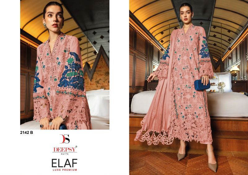 Deepsy Elaf Luxe Premium Cotton Self Embroidered Salwar Kameez Wholesale