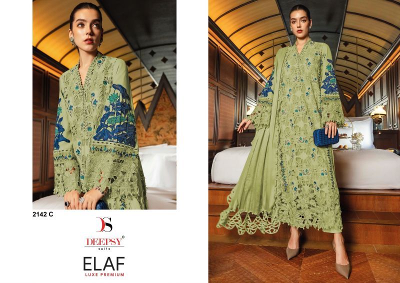 Deepsy Elaf Luxe Premium Cotton Self Embroidered Salwar Kameez Wholesale