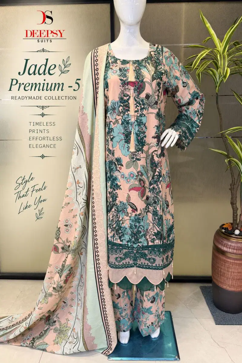 Deepsy Jade Premium Vol 5  Readymade Cotton Dupatta Lawn Embroidered Pakistani Salwar Kameez Wholesale