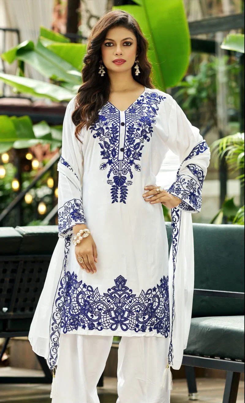Elan E 57 Gaji Silk Embroidered Farshi Salwar Kameez Collection Wholesale
