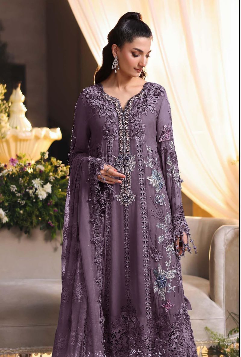 Elan E 61 Chiffon Embroidered Salwar Kameez Collection Wholesale