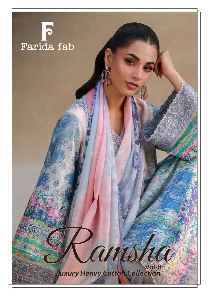 Farida Ramsha Vol 8 Readymade Cotton Printed Kurti Pant With Dupatta Wholesale