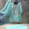 Launching Hoor Tex 962 A To D Roman Glass Silk Embroidered Farshi Salwar Kameez Collection Wholesale 2026