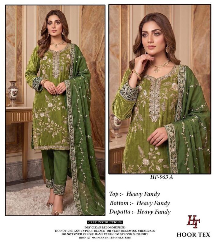 Buy Hoor Tex 963 A To D Fandy Embroidered Beads Work Farshi Salwar Kameez Wholesale 2026